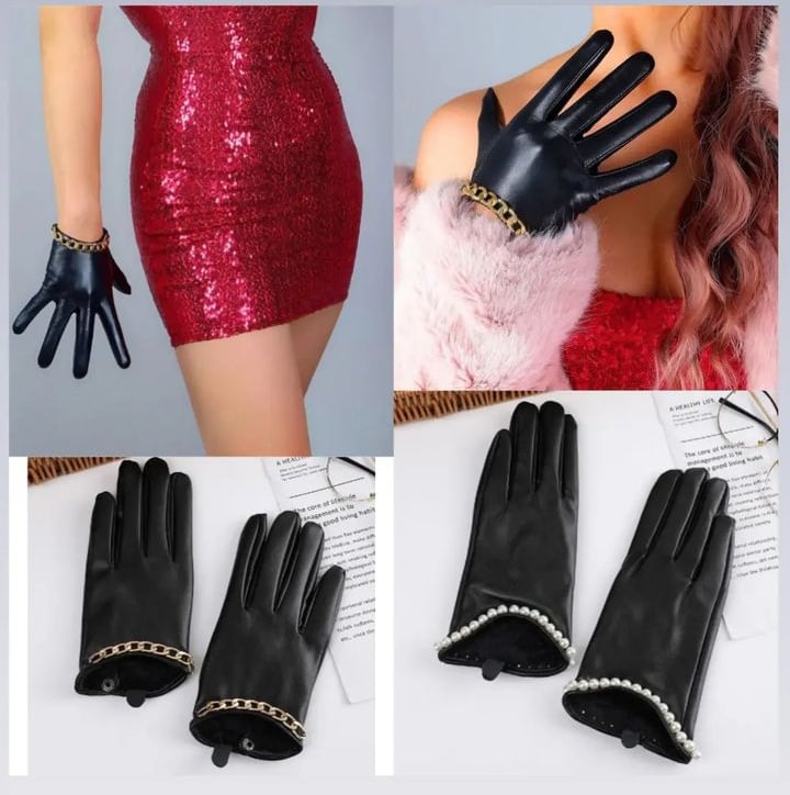 Short Leather Gloves