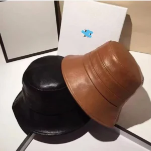 Leather Bucket Hat