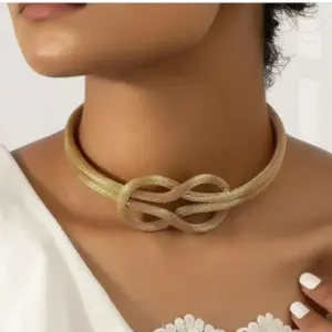Bohemian Weaved Metal Choker