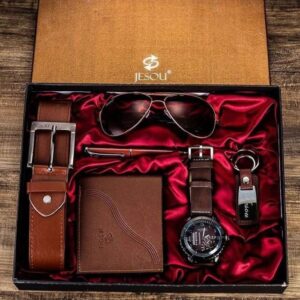 6 In 1 Brown Men Gift Set