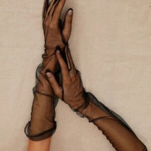 Black Sheer Gloves